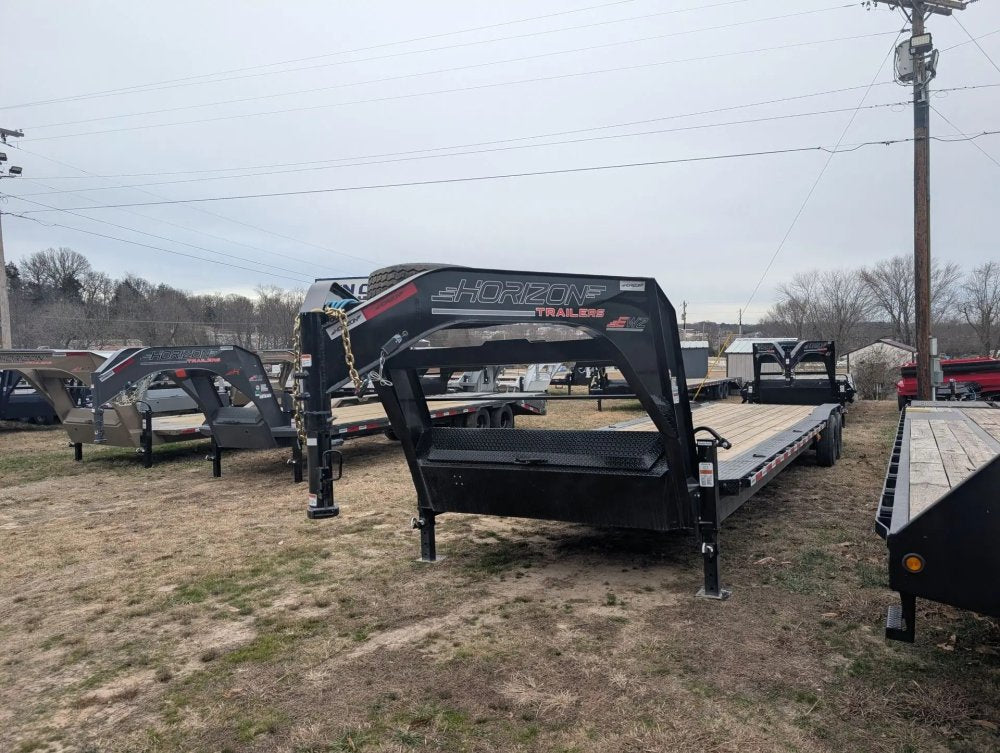 Horizon EWZ 34' Goosneck Driveover Fender Equipment Trailer 7K (32'+2') 12114