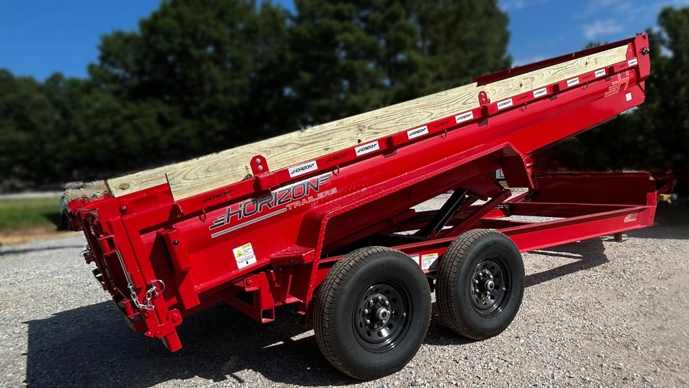 16' Horizon EZ7 Bumper Pull Dump Trailer 19" Sides - (2) 7K Axles 018772