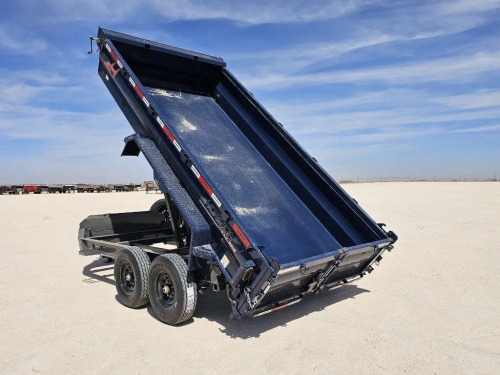 14' Horizon HZ7 Bumper Pull Dump Trailer 24" Side Walls - (2) 7K Axles 15273