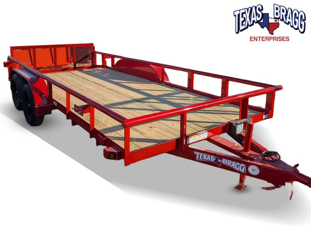 6.5 x 16 TA Pipe Top Utility Trailer Texas Bragg 6.5K 260714