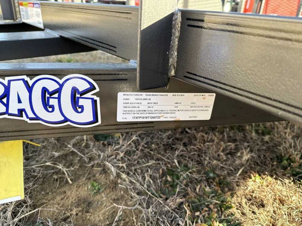 6 x 10 SA Pipe Top Utility Trailer Texas Bragg 3.5K 260723