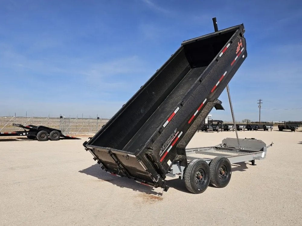 16' Horizon HZ7 Bumper Pull Dump Trailer 36" Side Walls - (2) 8K Axles 16151