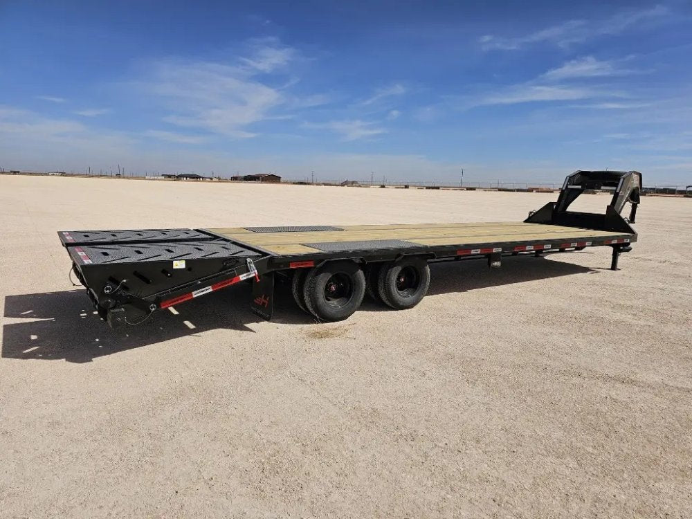 30' Horizon FHZ Gooseneck Dual Wheel Deckover Trailer Mega Ramps - (2) 10K Axles 16430