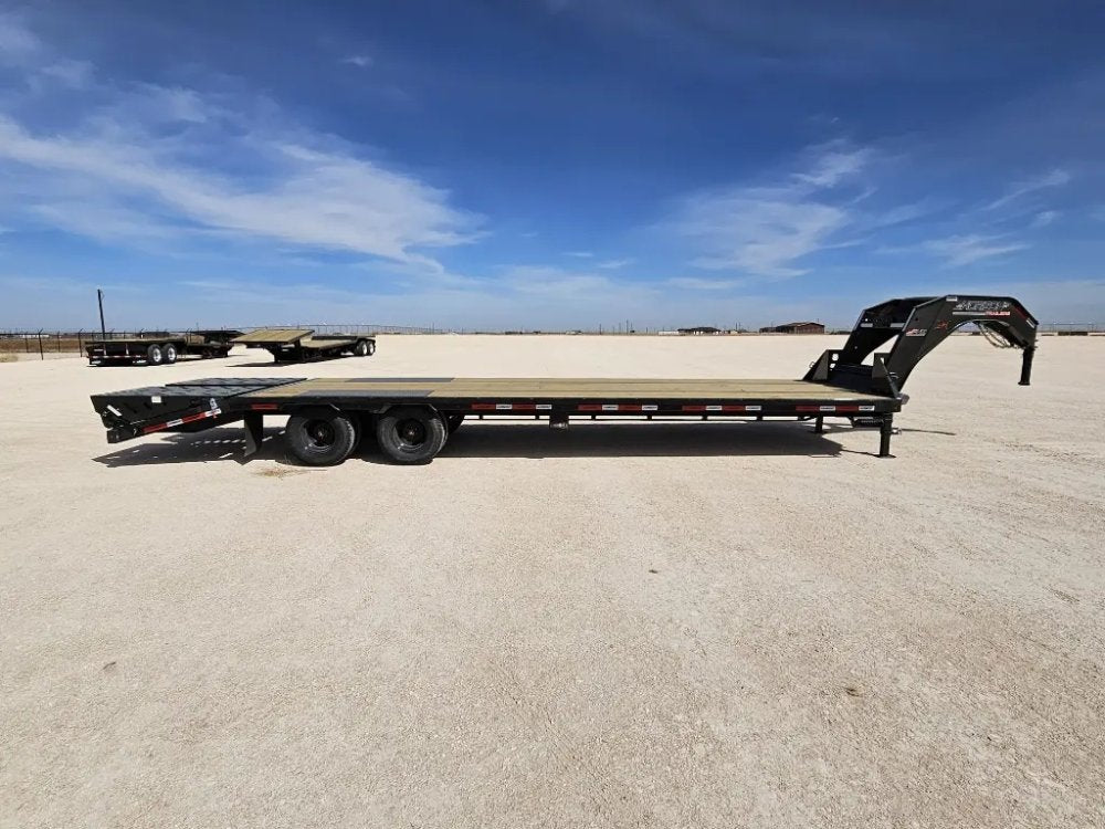 30' Horizon FHZ Gooseneck Dual Wheel Deckover Trailer Mega Ramps - (2) 10K Axles 16430