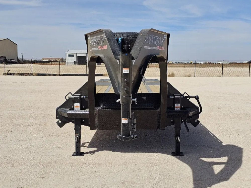 30' Horizon FHZ Gooseneck Dual Wheel Deckover Trailer Mega Ramps - (2) 10K Axles 16430