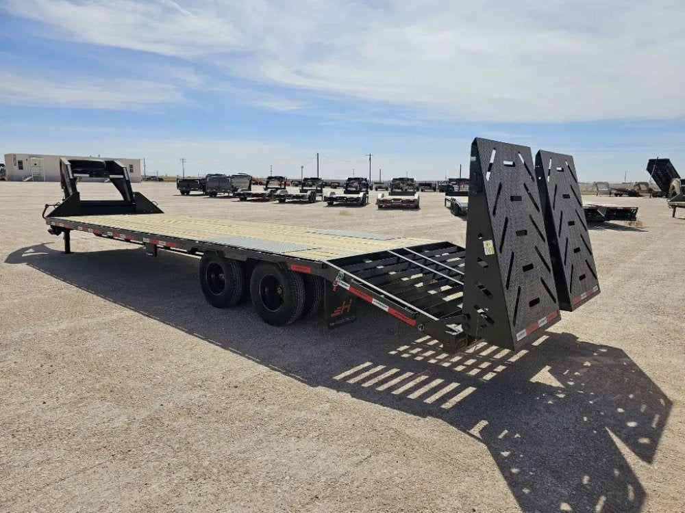 30' Horizon FHZ Gooseneck Dual Wheel Deckover Trailer Mega Ramps - (2) 10K Axles 16430