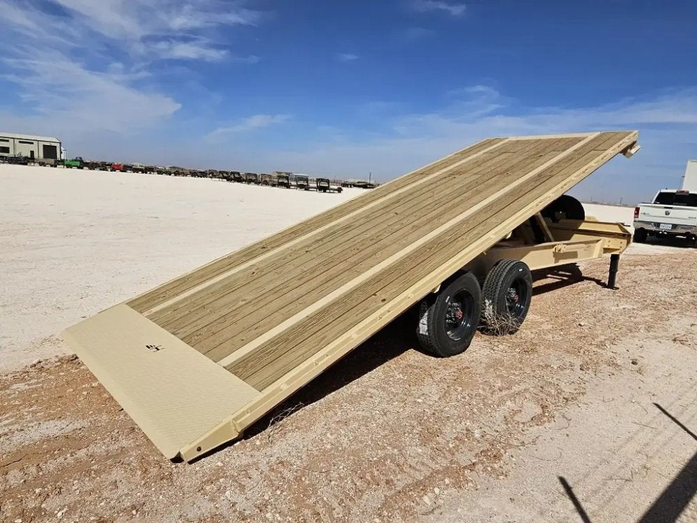 24' Horizon FFT Bumper Pull Full Deckover Tilt Trailer - (2) 10K Axles 15231