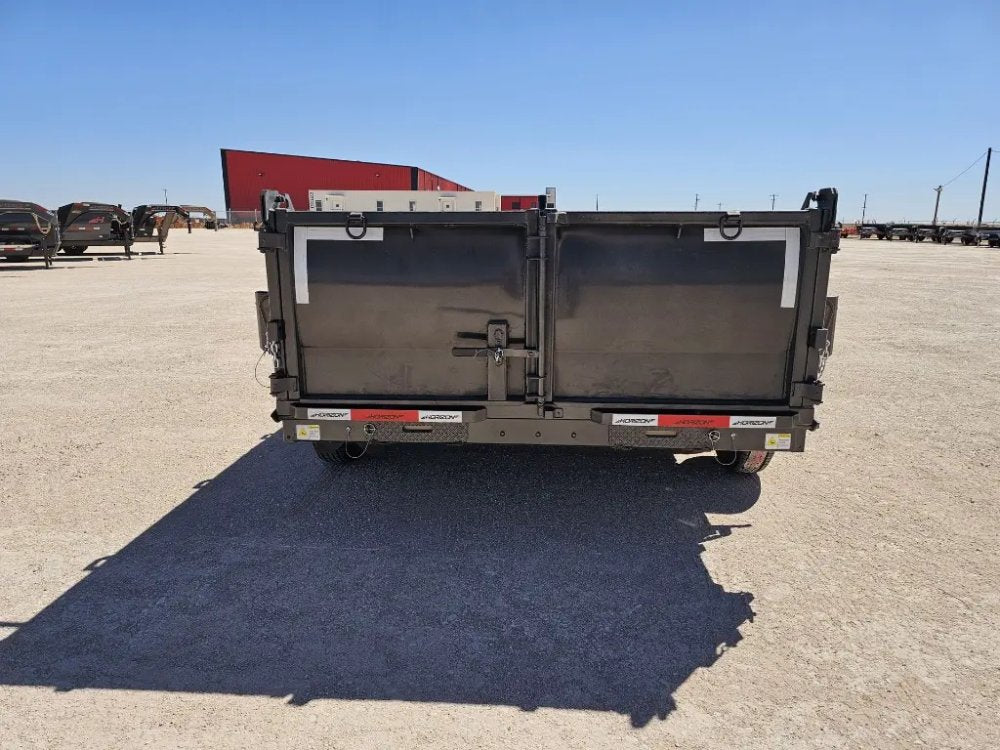 14' Horizon LZ7 Bumper Pull Dump Trailer 30" Side Walls - (2) 7K Axles 15888