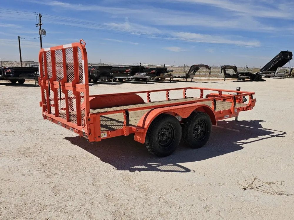 14' Horizon UTZ Bumper Pull Utility Trailer - (2) 3.5K Axles 15580