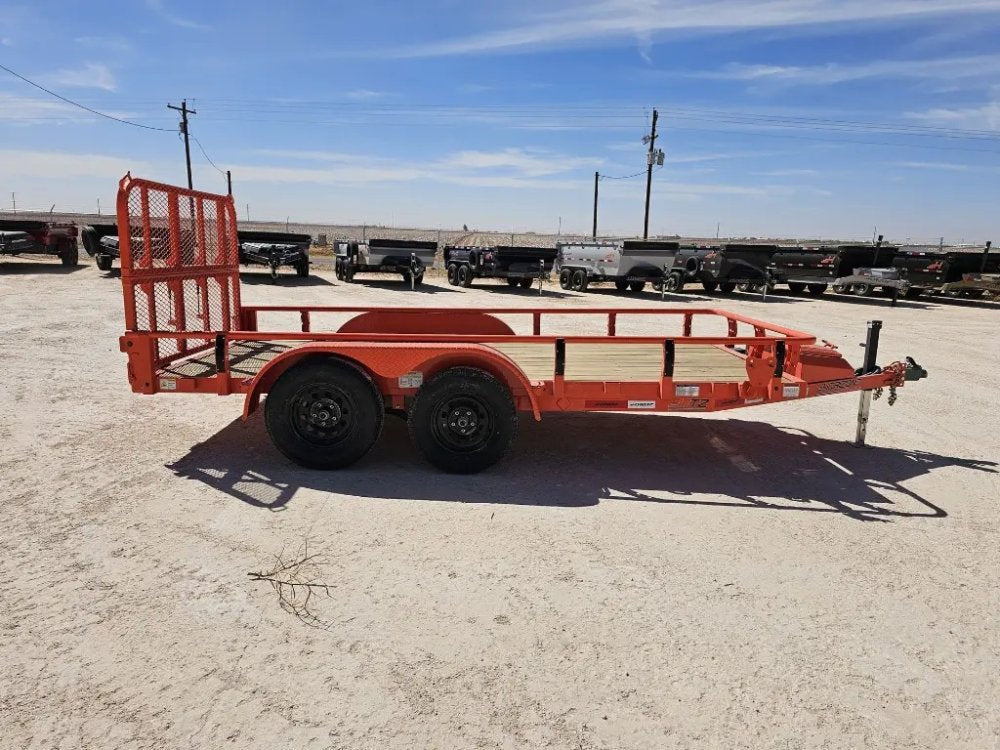 14' Horizon UTZ Bumper Pull Utility Trailer - (2) 3.5K Axles 15580