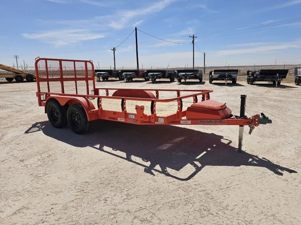 14' Horizon UTZ Bumper Pull Utility Trailer - (2) 3.5K Axles 15580