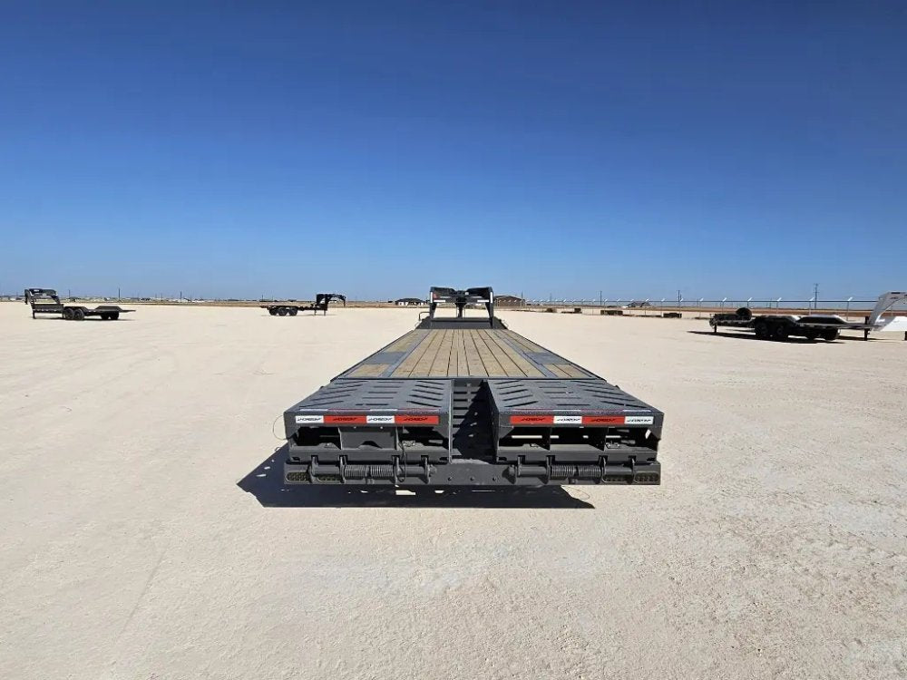 36' Horizon FTZ Gooseneck Hotshot Non-CDL Deckover Trailer Mega Ramps - (2) 7K Axles 16233