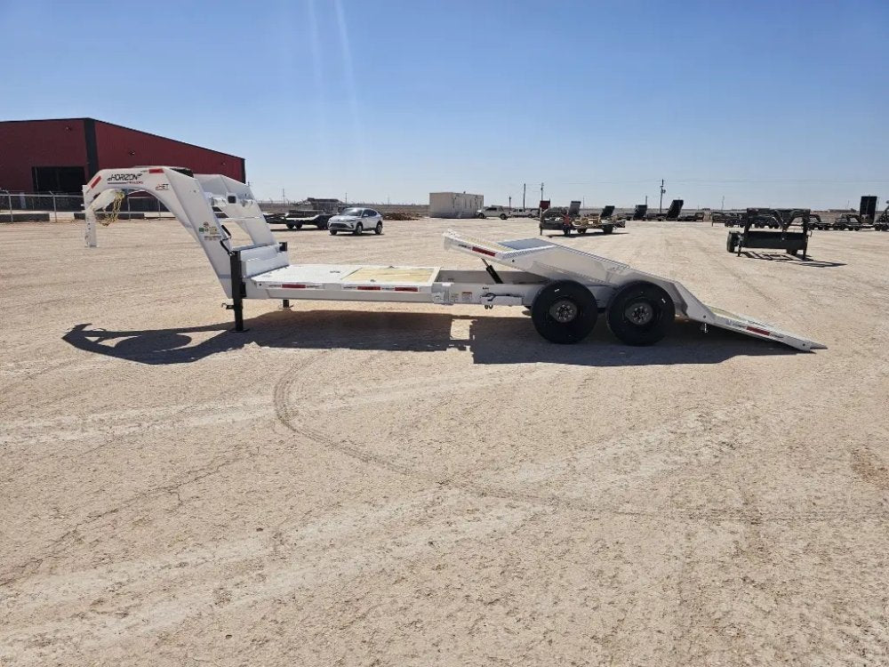 24' Horizon HET Gooseneck Equipment Tilt Trailer Drive Over Fenders - (2) 10K Axles 16857