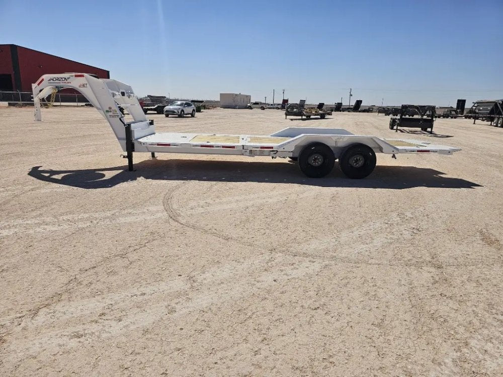24' Horizon HET Gooseneck Equipment Tilt Trailer Drive Over Fenders - (2) 10K Axles 16857