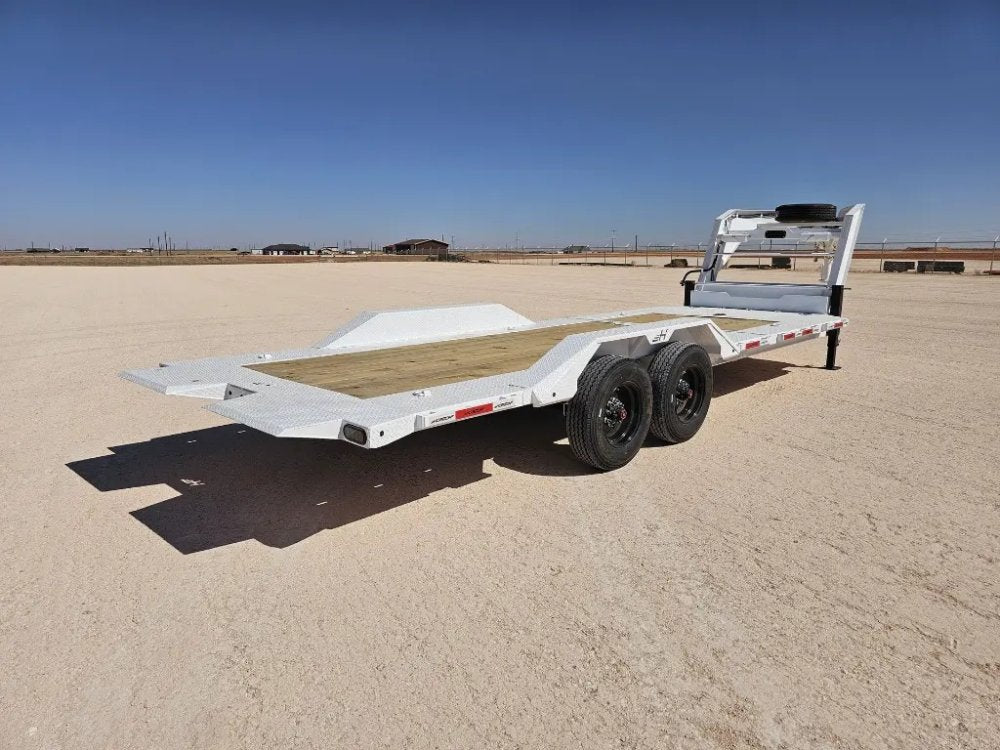 24' Horizon HET Gooseneck Equipment Tilt Trailer Drive Over Fenders - (2) 10K Axles 16857