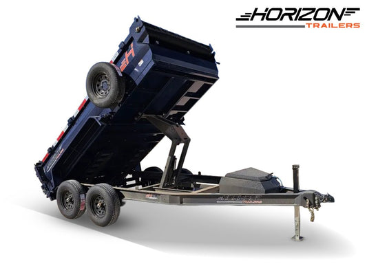 12' Horizon HZ6 Bumper Pull Dump Trailer 24" Side Walls - (2) 5.2K Axles 15942