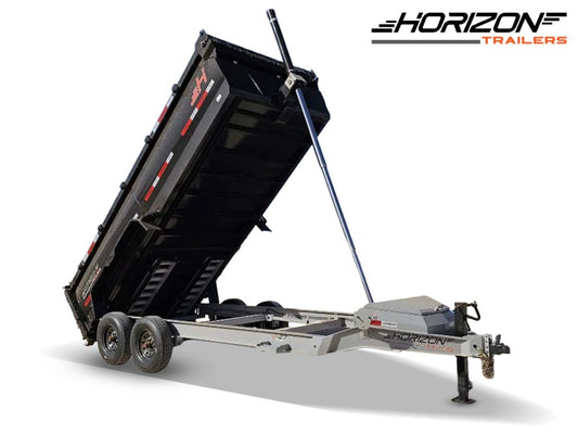 16' Horizon HZ7 Bumper Pull Dump Trailer 36" Side Walls - (2) 8K Axles 16151