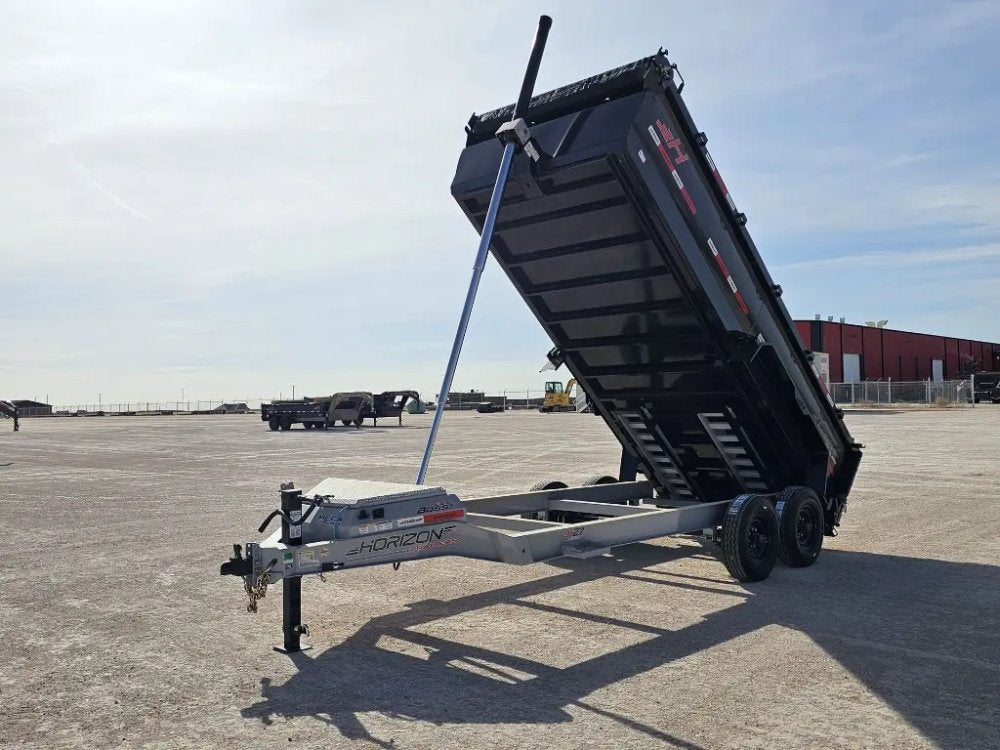 16' Horizon HZ7 Bumper Pull Dump Trailer 36" Side Walls - (2) 8K Axles 16151