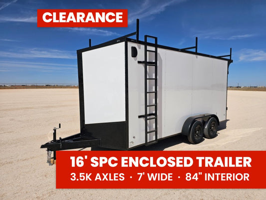 Steel Pines Cargo 7x16 TA2 Enclosed Trailer 7K 39950