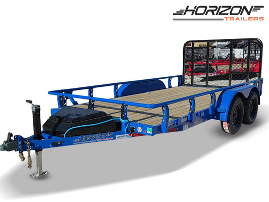 14' Horizon UTZ Bumper Pull Utility Trailer - (2) 3.5K Axles 8563