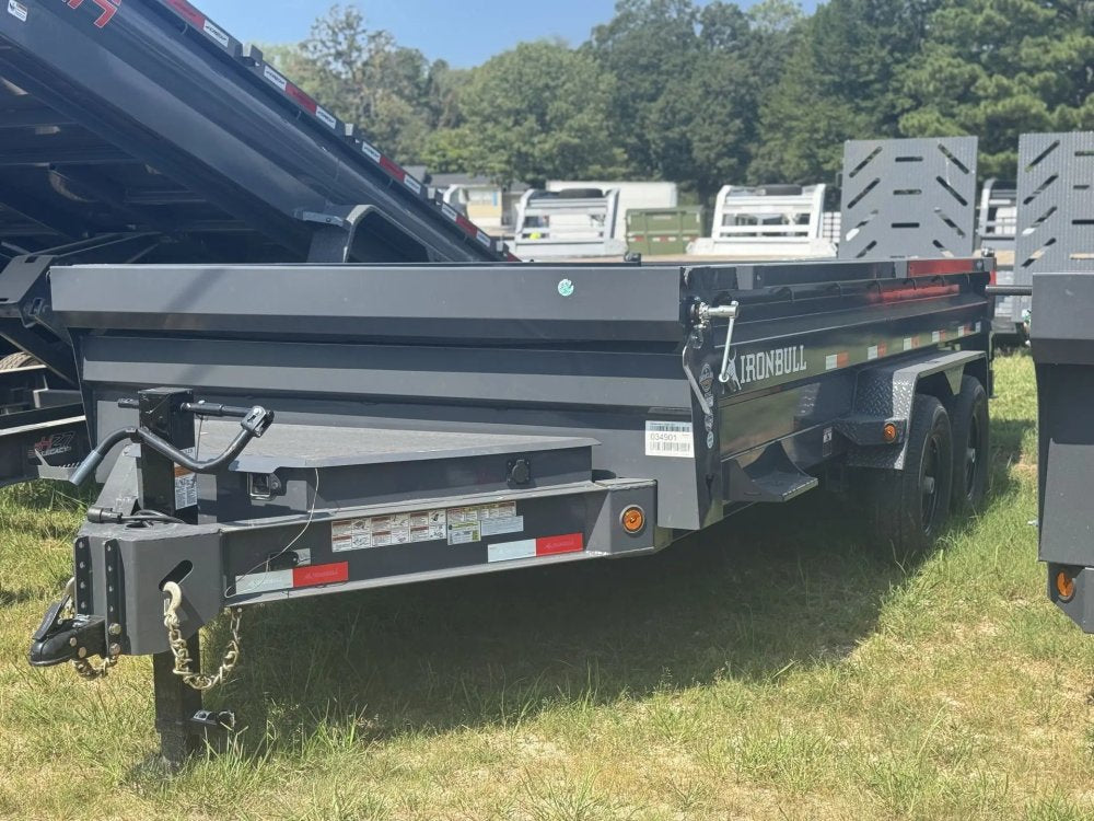 16' x 83" Iron Bull DWB Bumper Pull Dump Trailer 24" Side Walls - (2) 7,000 lb Axles 34901