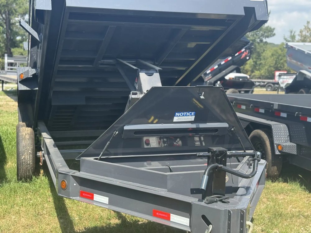 16' x 83" Iron Bull DWB Bumper Pull Dump Trailer 24" Side Walls - (2) 7,000 lb Axles 34901