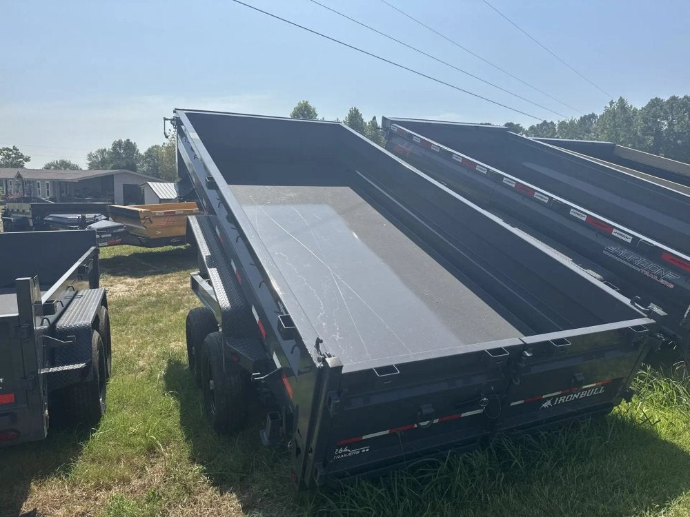 16' x 83" Iron Bull DWB Bumper Pull Dump Trailer 24" Side Walls - (2) 7,000 lb Axles 34901