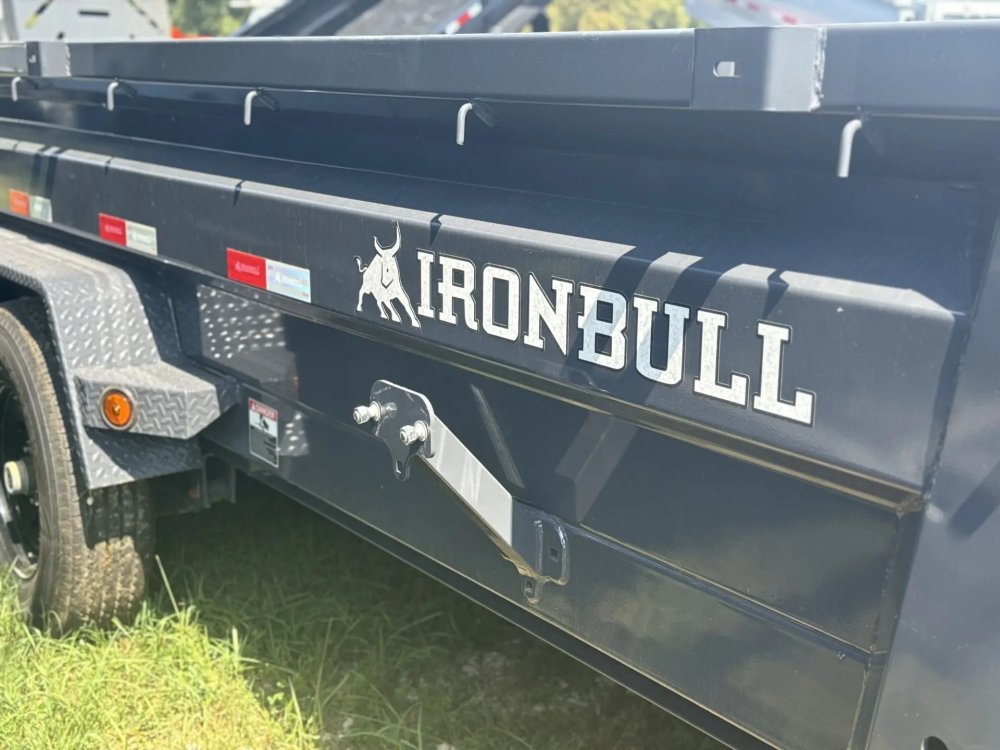16' x 83" Iron Bull DWB Bumper Pull Dump Trailer 24" Side Walls - (2) 7,000 lb Axles 34901
