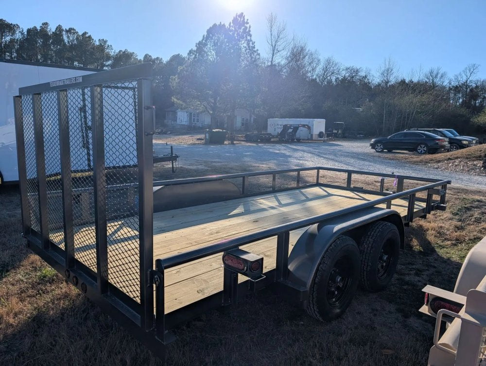6.5 x 16 TA Pipe Top Utility Trailer Texas Bragg 6.5K 260713