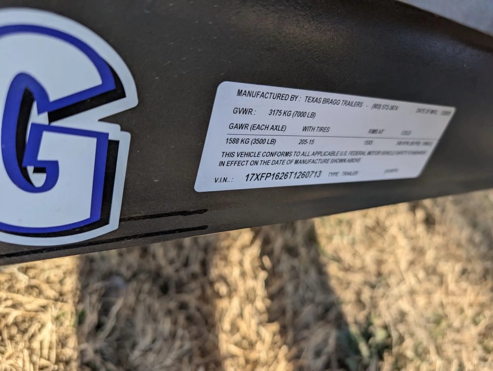 6.5 x 16 TA Pipe Top Utility Trailer Texas Bragg 6.5K 260713