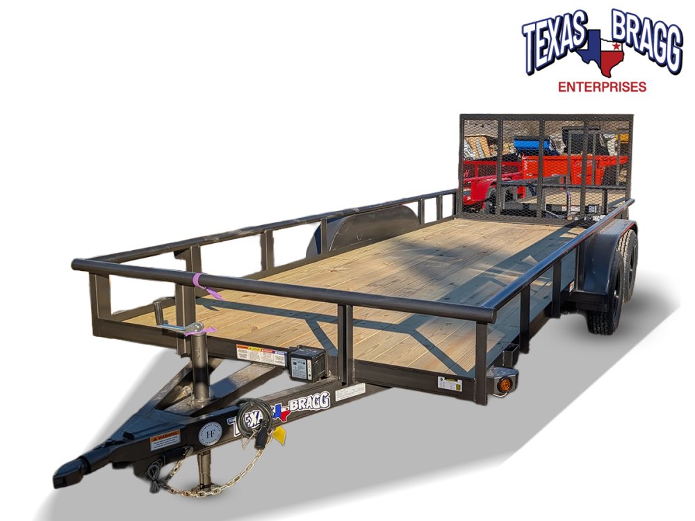 6.5 x 16 TA Pipe Top Utility Trailer Texas Bragg 6.5K 260713
