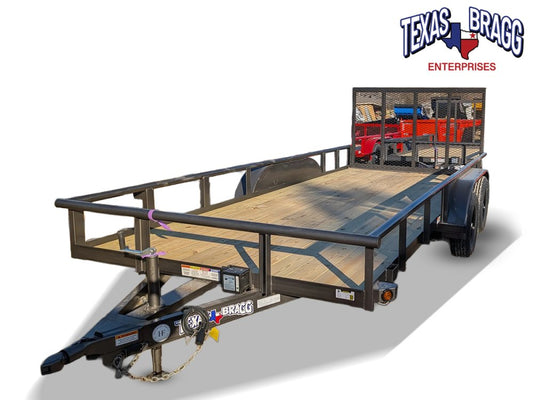 6.5 x 16 TA Pipe Top Utility Trailer Texas Bragg 6.5K 260713