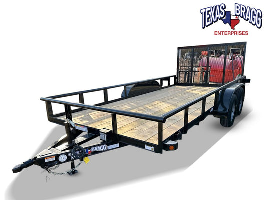 6.5 x 14 TA Pipe Top Utility Trailer Texas Bragg 6.5K 260136