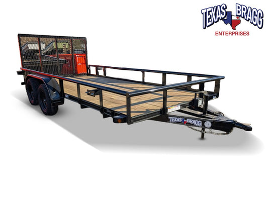 6.5 x 16 TA Pipe Top Utility Trailer Texas Bragg 6.5K 260712