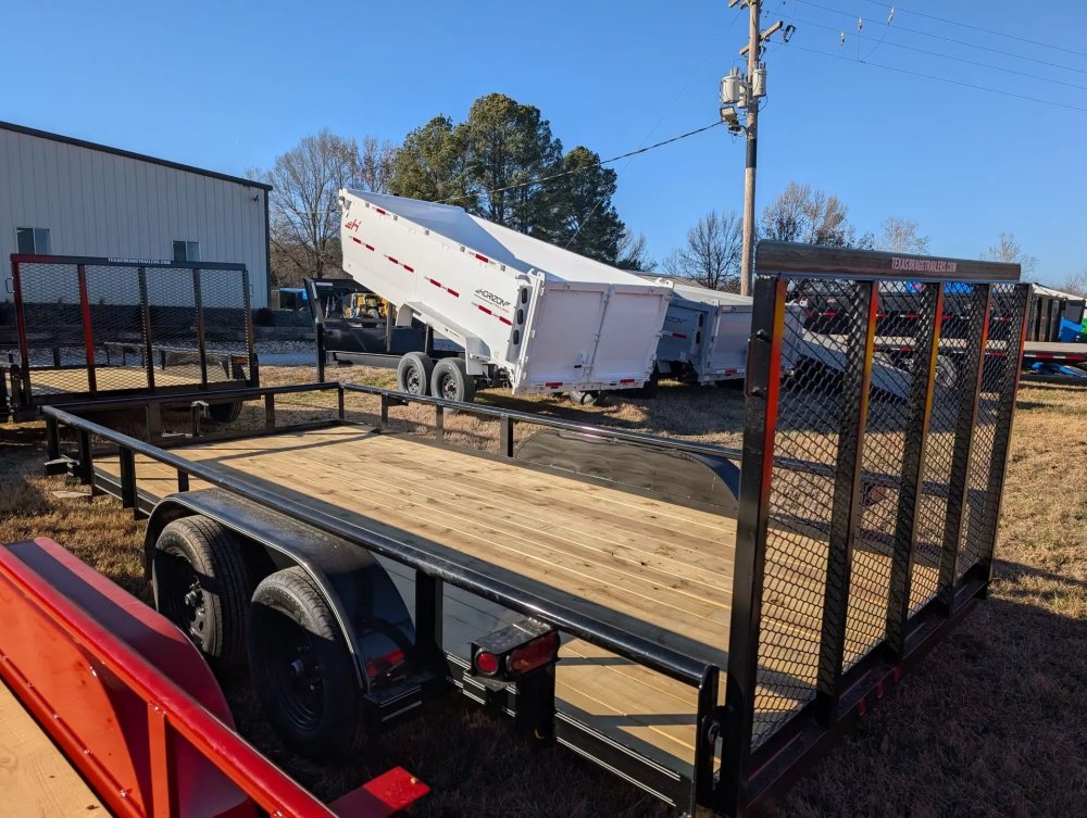 6.5 x 16 TA Pipe Top Utility Trailer Texas Bragg 6.5K 260712