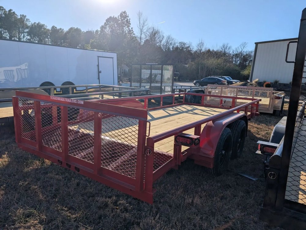 6.5 x 16 TA Pipe Top Utility Trailer Texas Bragg 6.5K 260714