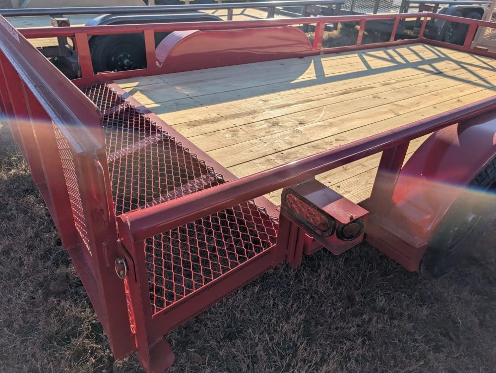 6.5 x 16 TA Pipe Top Utility Trailer Texas Bragg 6.5K 260714