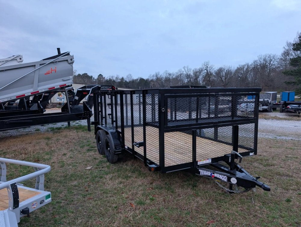 7 x 14 Landscape Tandem Axle Utility Trailer Texas Bragg 6.5k 261050