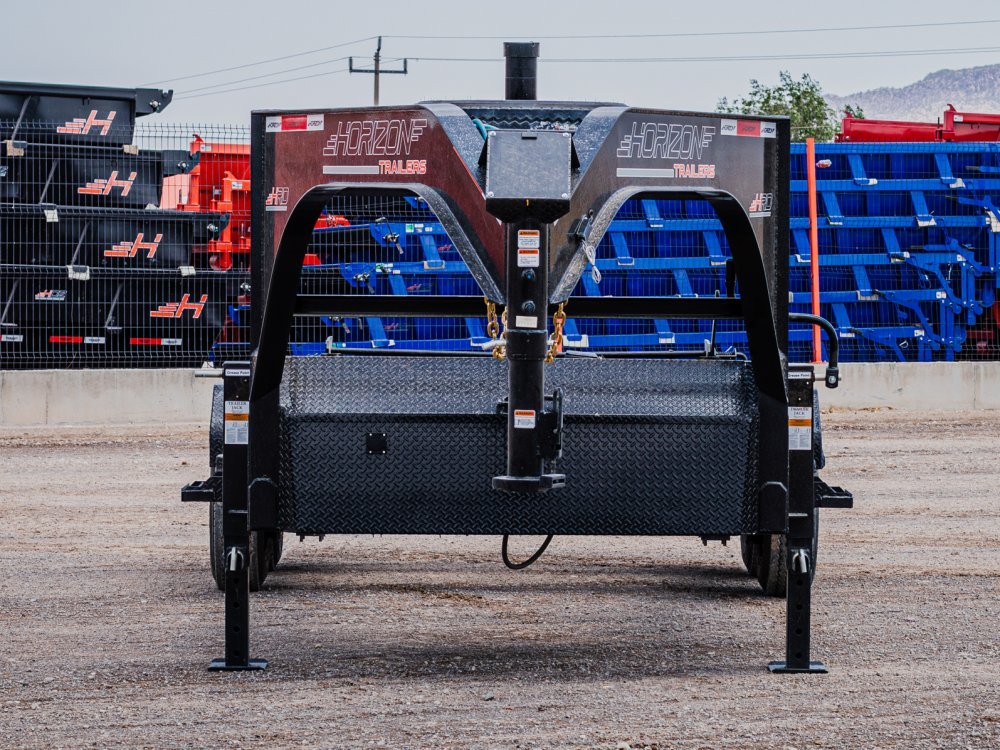 20' Horizon HRD Gooseneck Roll Off Base Trailer Telescopic 24k Lift - (2) 10K Axles 10383