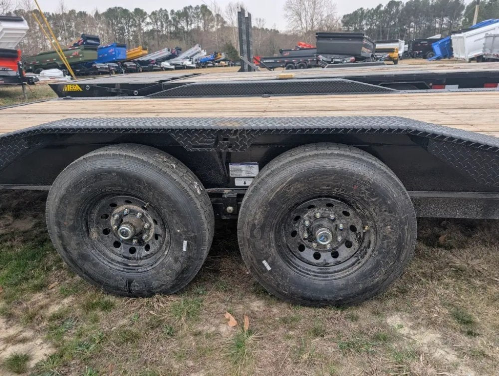34' Horizon EWZ Gooseneck Equipment Trailer Slide In Ramps - (2) 7K Axles 012114