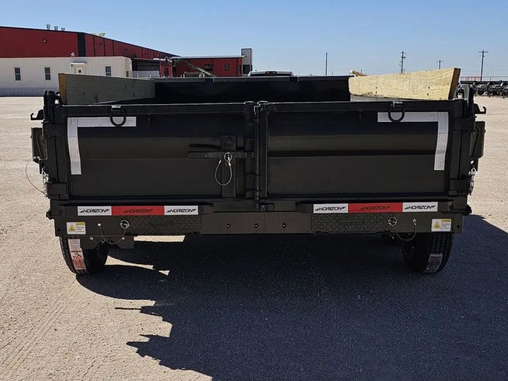 14' Horizon EZ7 Bumper Pull Dump Trailer 19" Sides - (2) 7K Axles 0.00E+00