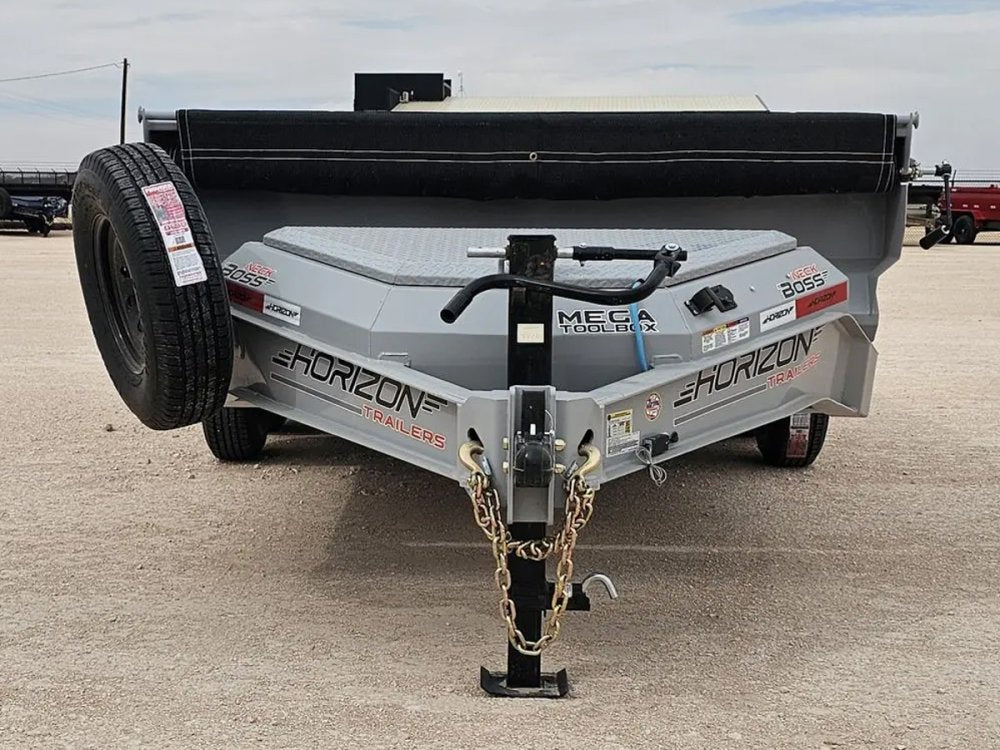 14' Horizon EZ7 Bumper Pull Dump Trailer 19" Sides - (2) 7K Axles af-45d