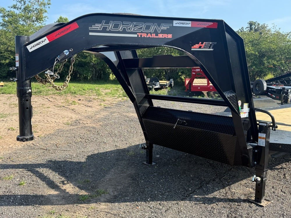 26' Horizon HET Gooseneck Equipment Tilt Trailer Drive Over Fenders - (2) 10K Axles a4-478