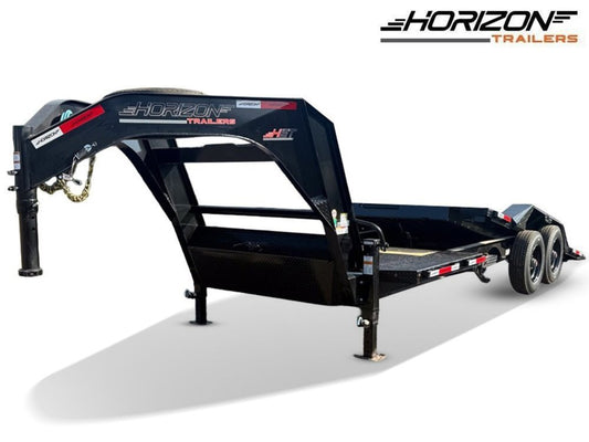 26' Horizon HET Gooseneck Equipment Tilt Trailer Drive Over Fenders - (2) 10K Axles a4-478
