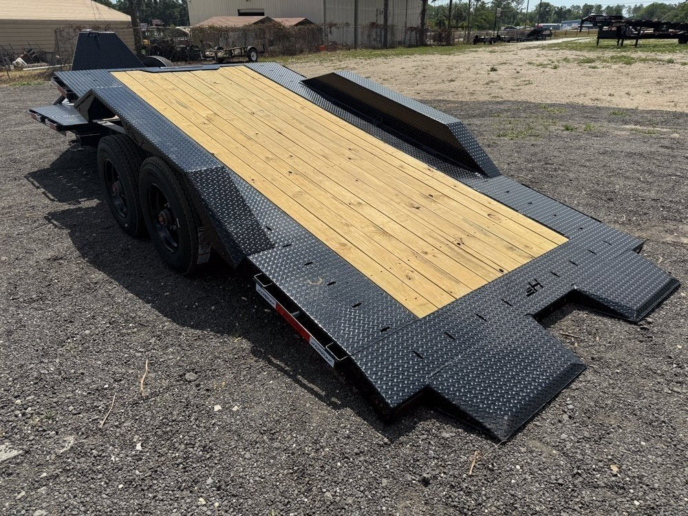 22' Horizon HET Bumper Pull Equipment Tilt Trailer Drive Over Fenders - (2) 10K Axles 39-425