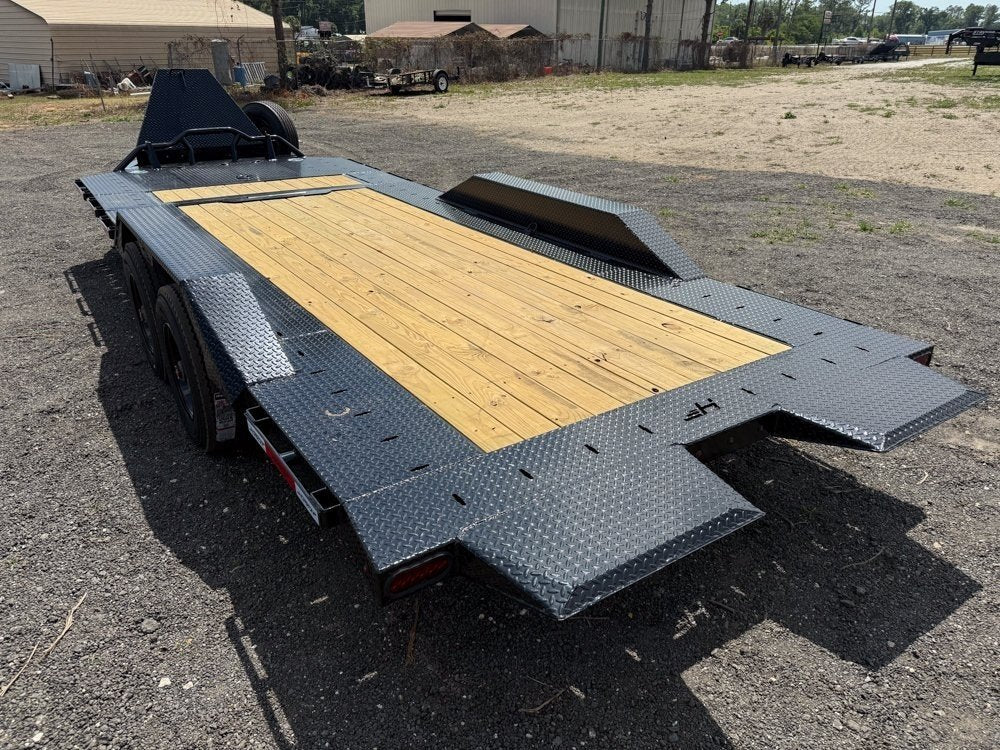22' Horizon HET Bumper Pull Equipment Tilt Trailer Drive Over Fenders - (2) 10K Axles 39-425