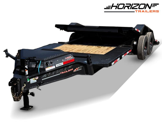24' Horizon HET Bumper Pull Equipment Tilt Trailer Drive Over Fenders - (2) 10K Axles d0-48d