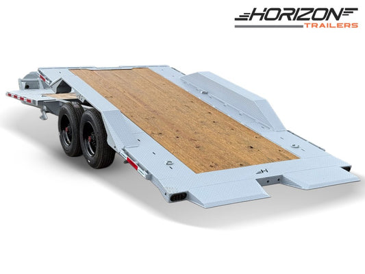 24' Horizon HET Bumper Pull Equipment Tilt Trailer Drive Over Fenders - (2) 10K Axles 99-45c
