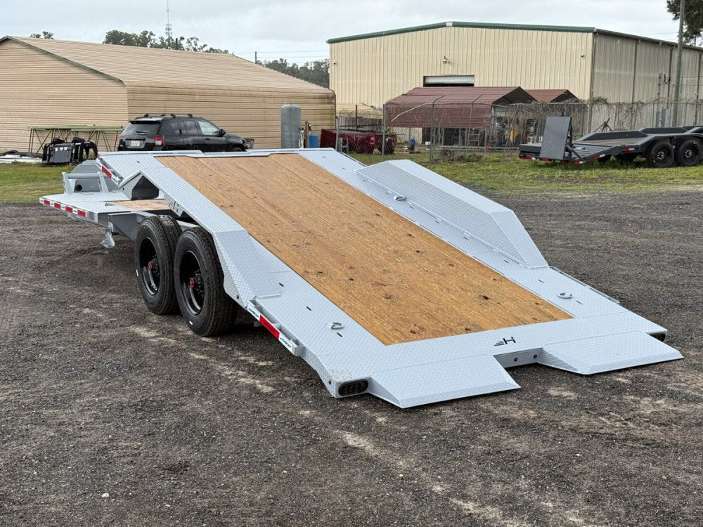 24' Horizon HET Bumper Pull Equipment Tilt Trailer Drive Over Fenders - (2) 10K Axles 99-45c