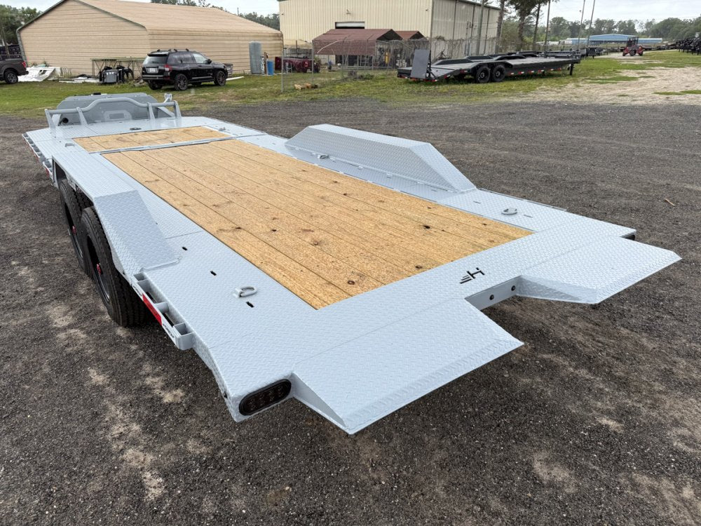 24' Horizon HET Bumper Pull Equipment Tilt Trailer Drive Over Fenders - (2) 10K Axles 99-45c